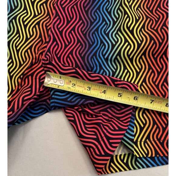 PSYCHO BUNNY Sugar Grove AOP Swim Trunks Men Large Magenta Storm Colorful Beach - Picture 12 of 13